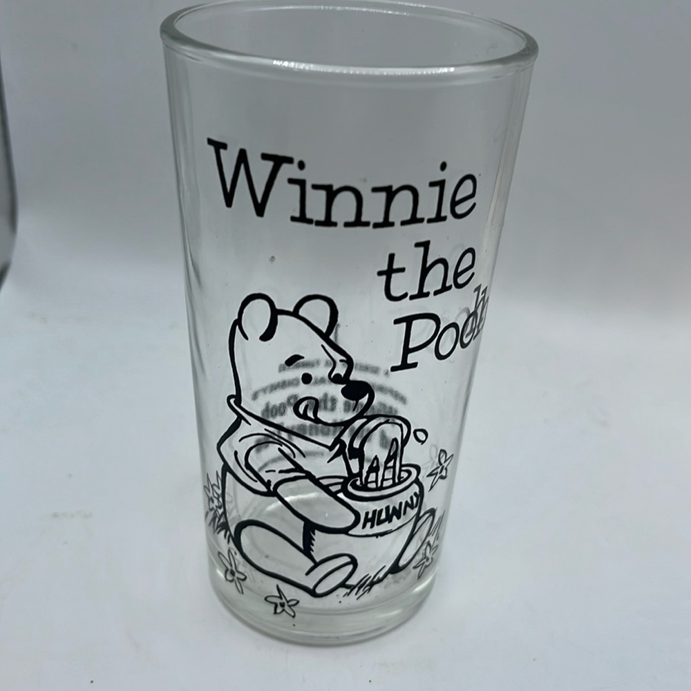 Glass 1 of 6 in series Winnie the Poohand the Honey Tree 1965 Disney Production